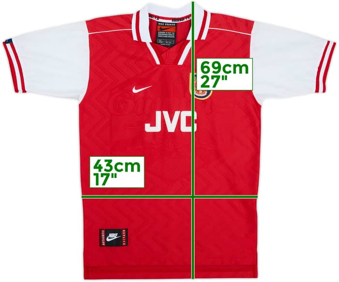 1996-98 Arsenal Home Shirt - 9/10 - (L.Boys)