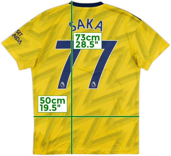 2019-20 Arsenal Away Shirt Saka #77 - 7/10 - (M)