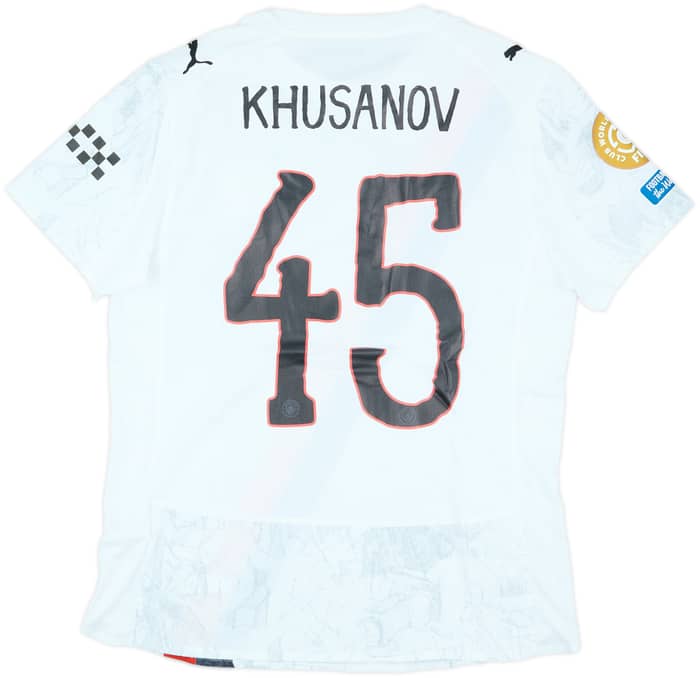 2025 Manchester City Match Issue KidSuper CWC Home Shirt Khusanov #45