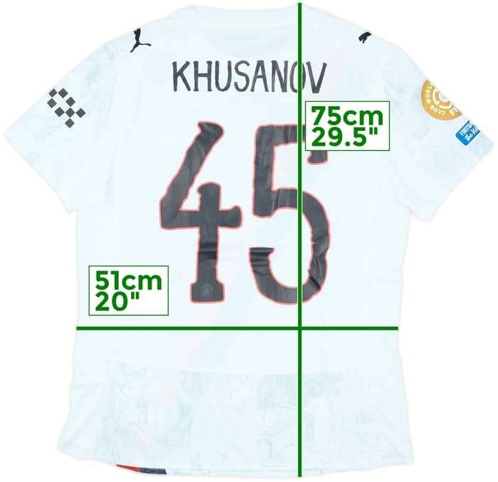 2025 Manchester City Match Issue KidSuper CWC Home Shirt Khusanov #45