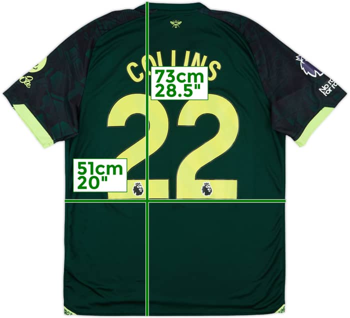 2024-25 Brentford Match Issue Third Shirt Collins #22