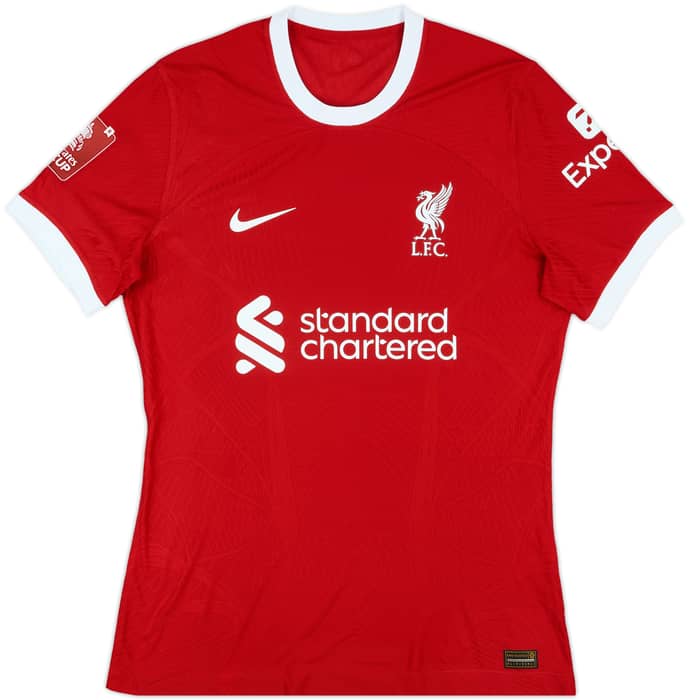 2023-24 Liverpool Match Issue FA Cup Home Shirt Virgil #4