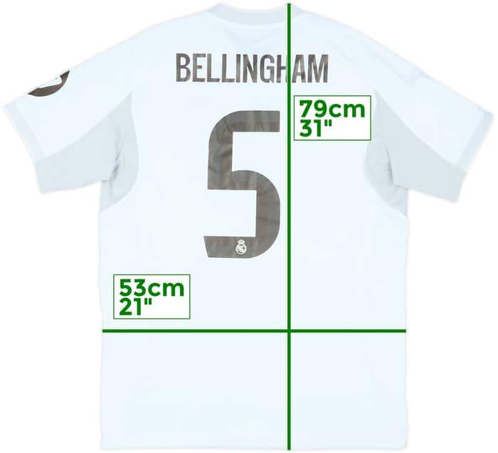 2025 Real Madrid CWC Home Shirt Bellingham #5 - 9/10 - (L)