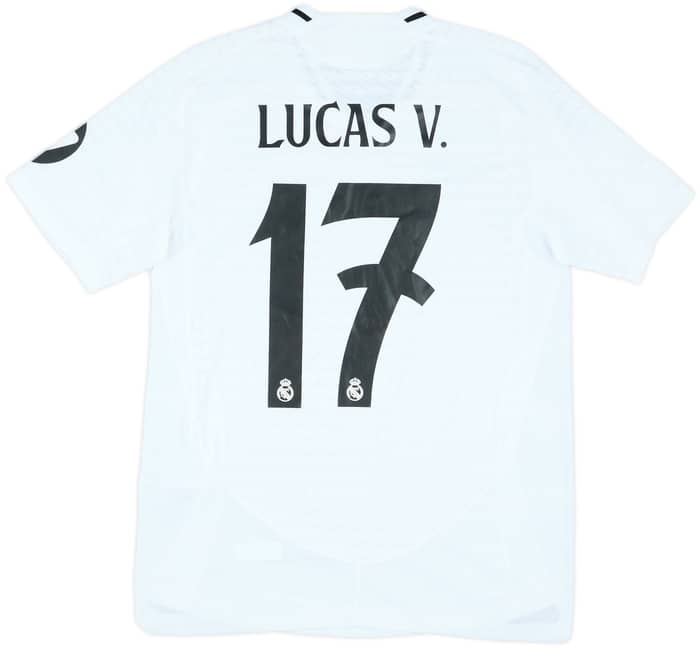 2024-25 Real Madrid Match Issue Champions League Home Shirt Lucas V. #17