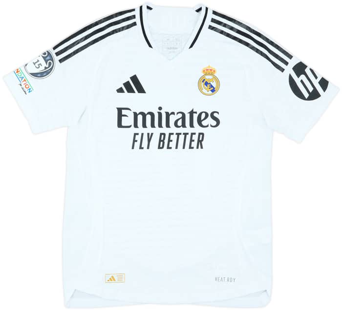 2024-25 Real Madrid Match Issue Champions League Home Shirt Lucas V. #17