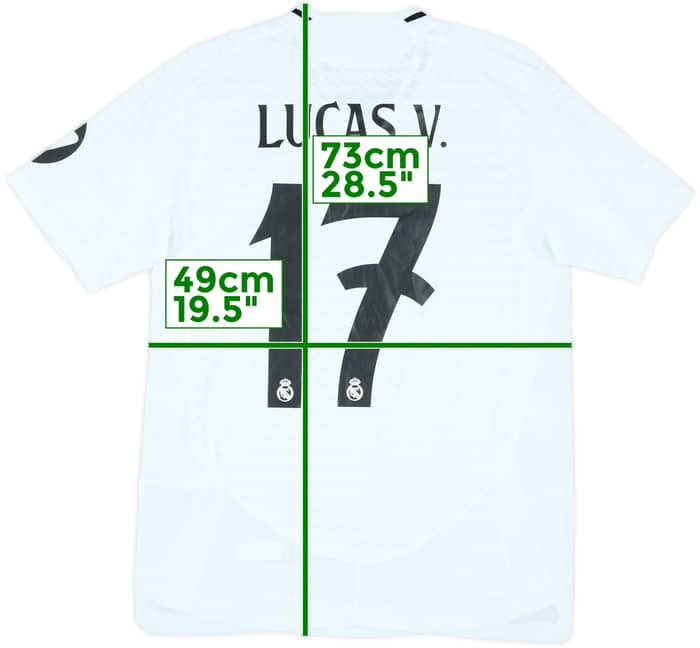 2024-25 Real Madrid Match Issue Champions League Home Shirt Lucas V. #17