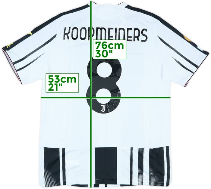 2025 Juventus Match Issue CWC Home Shirt Koopmeiners #8