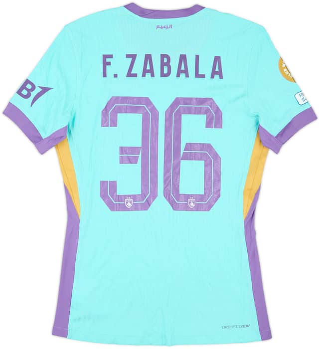 2025 Al Ain Match Issue CWC Third Shirt F.Zabala #36