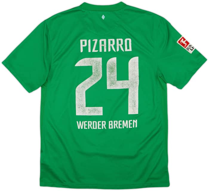 2011-12 Werder Bremen Home Shirt Pizarro #24 - 6/10 - (M)