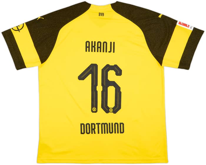 2018-19 Borussia Dortmund Home Shirt Akanji #16 - 10/10 - (3XL)