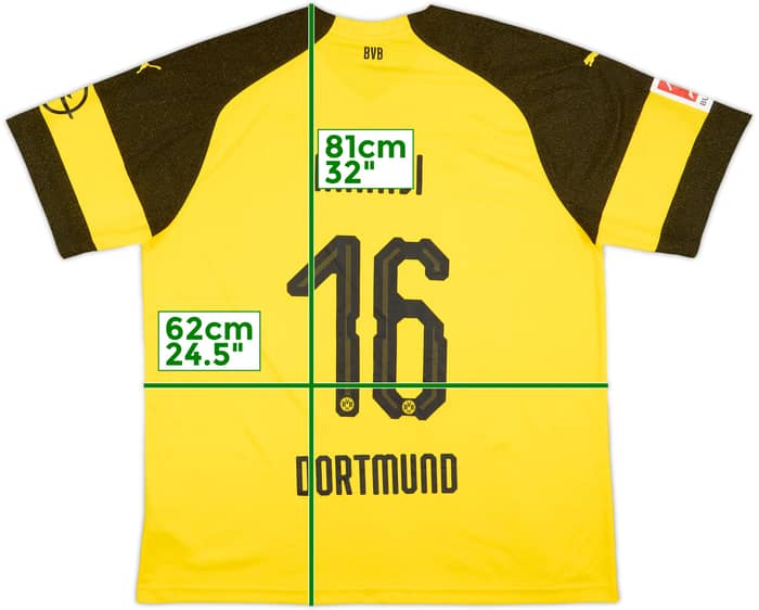 2018-19 Borussia Dortmund Home Shirt Akanji #16 - 10/10 - (3XL)