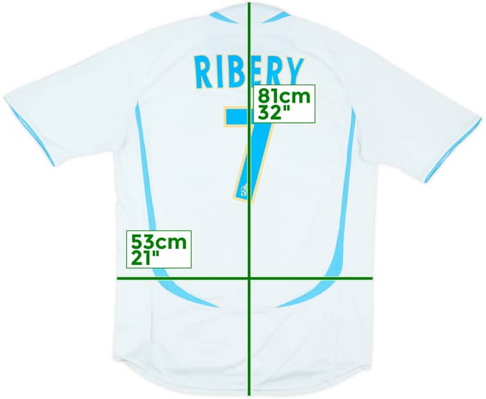 2006-07 Olympique Marseille Home Shirt Ribery #7 - 6/10 - (L)