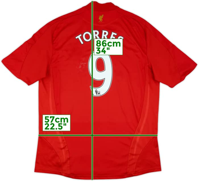 2008-10 Liverpool Home Shirt Torres #9 - 5/10 - (XL)