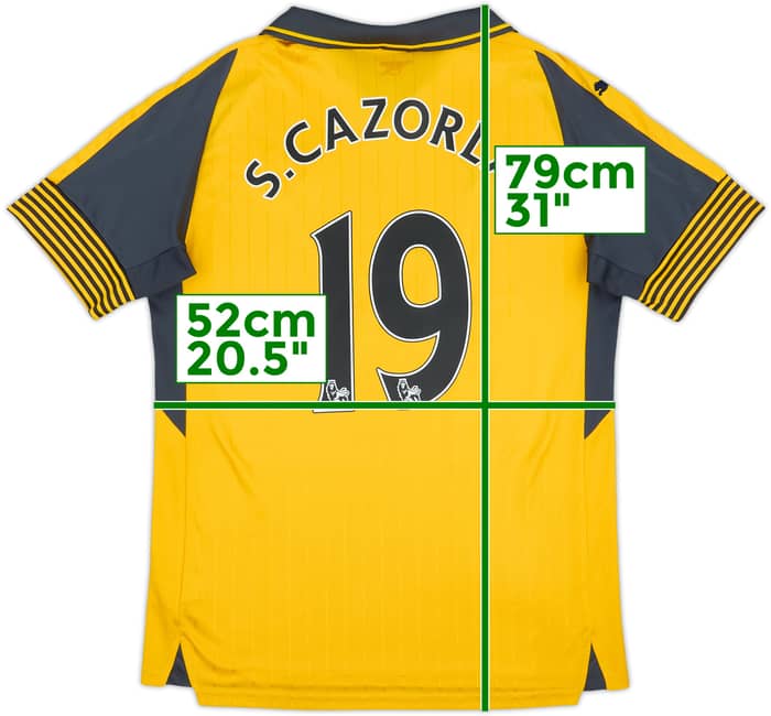 2016-17 Arsenal Away Shirt S.Cazorla #19 - 5/10 - (L)