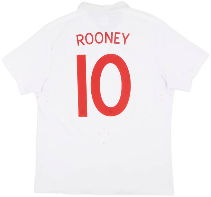 2009-10 England Home Shirt Rooney #10 - 6/10 - (L)
