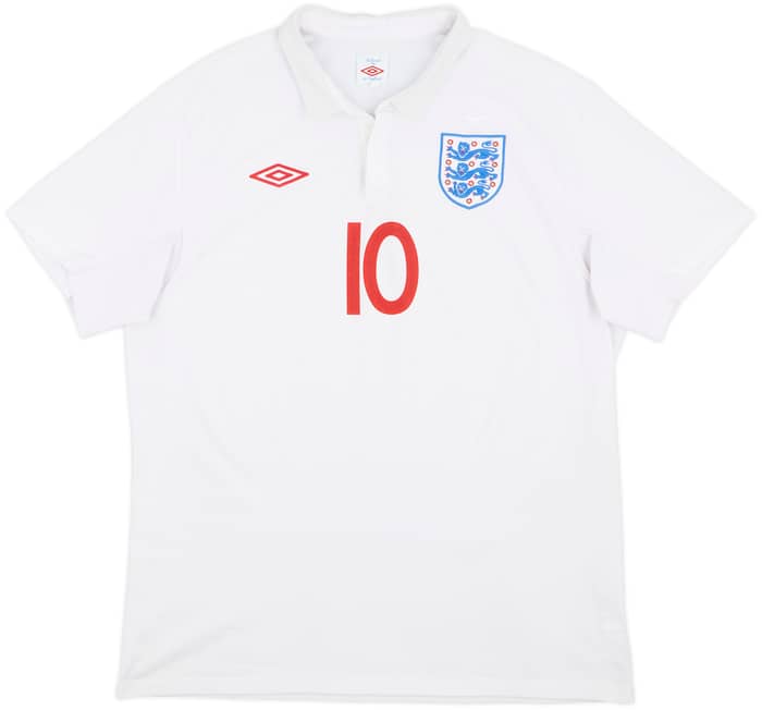 2009-10 England Home Shirt Rooney #10 - 6/10 - (L)