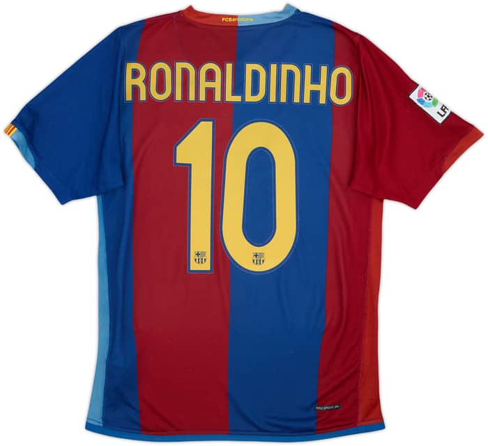 2006-07 Barcelona Home Shirt Ronaldinho #10 - 6/10 - (S)