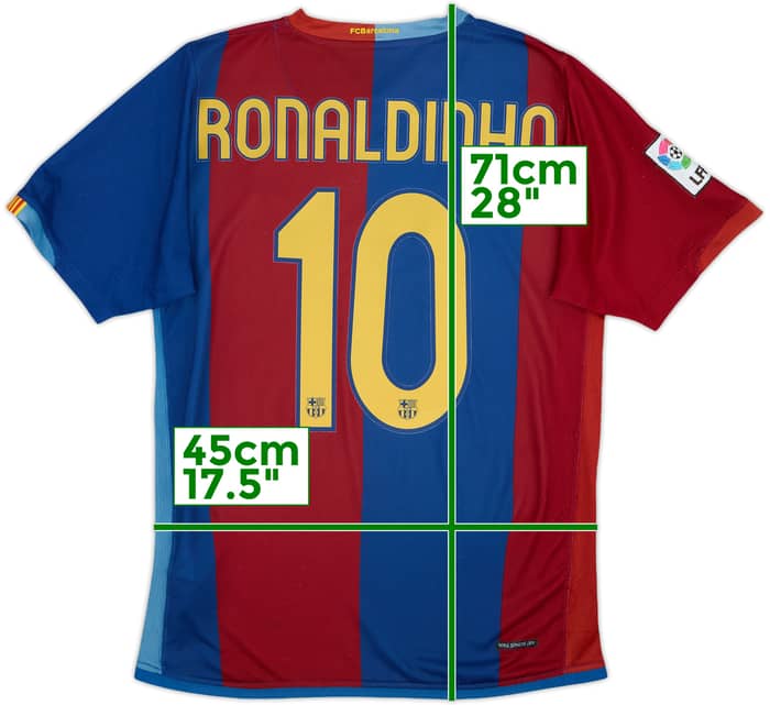 2006-07 Barcelona Home Shirt Ronaldinho #10 - 6/10 - (S)