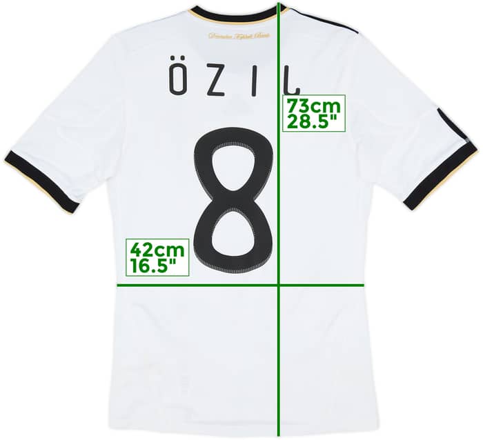 2010-11 Germany Home Shirt Ozil #8 - 7/10 - (S)