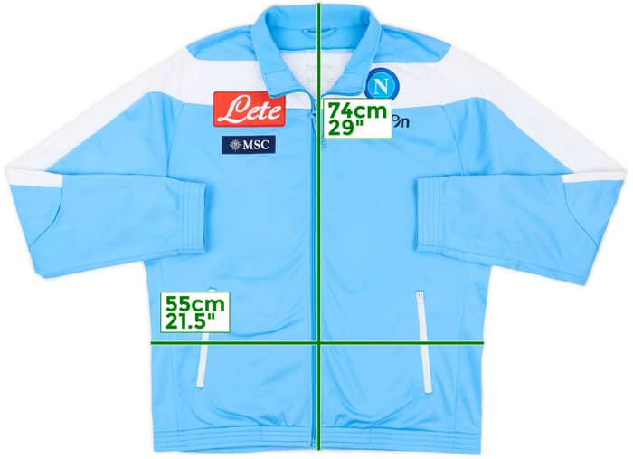 2013-14 Napoli Macron Track Jacket - 7/10 - (L)
