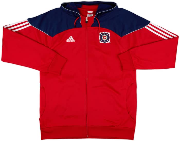 2009-10 Chicago Fire adidas Hooded Track Jacket - 8/10 - (XXL)