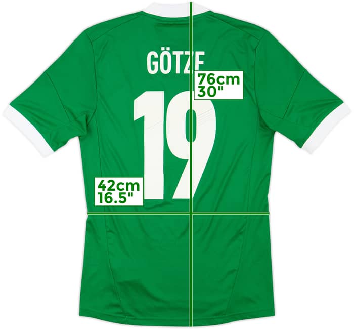 2012-13 Germany Away Shirt Gotze #19 - 8/10 - (S)