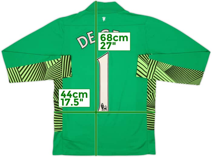 2011-12 Manchester United GK Shirt De Gea #1 - 7/10 - (L.Boys)