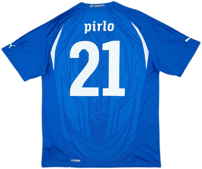 2010-12 Italy Home Shirt Pirlo #21 - 8/10 - (XL)