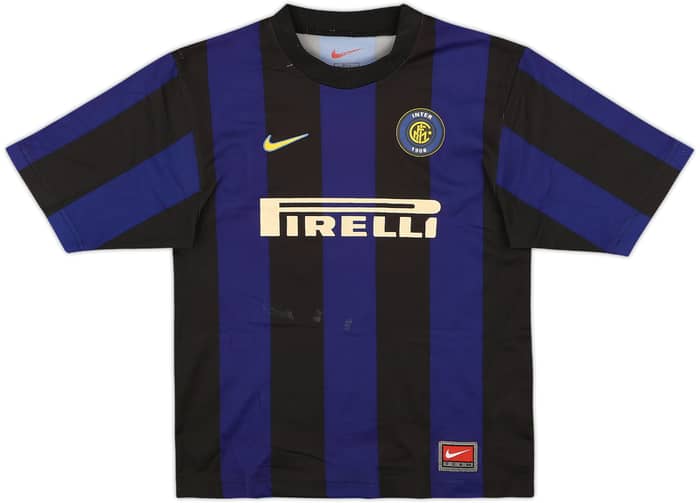 1999-00 Inter Milan Home Shirt Ronaldo #9 - 5/10 - (M.Boys)
