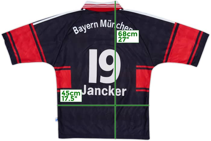 1997-99 Bayern Munich Home Shirt Jancker #19 - 9/10 - (S)