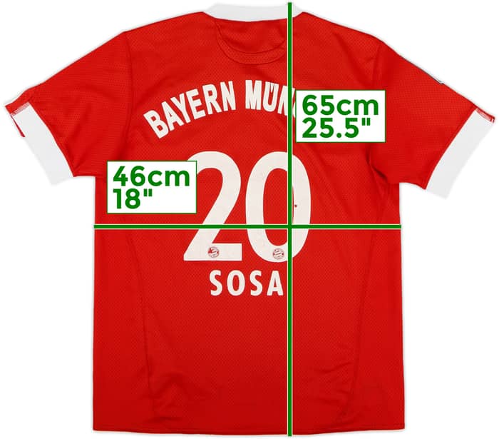 2009-10 Bayern Munich Home Shirt Sosa #20 - 5/10 - (XL.Boys)