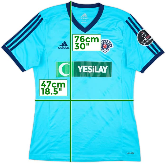 2014-15 Kasimpasa Away Shirt Sancak #5 - 4/10 - (M)