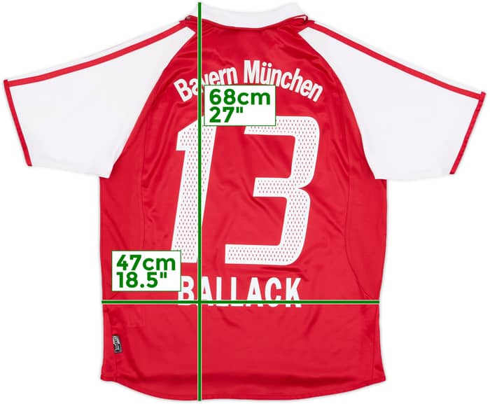 2003-04 Bayern Munich Home Shirt Ballack #13 - 8/10 - (XL.Boys)