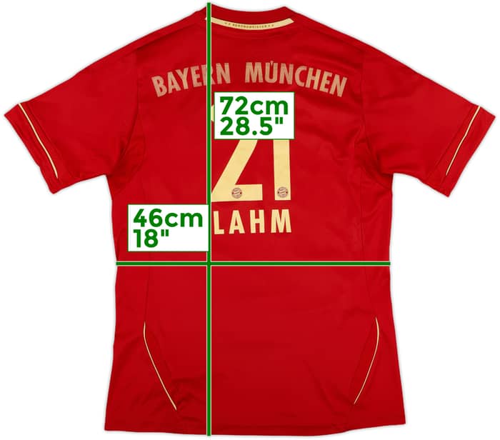 2011-13 Bayern Munich Home Shirt Lahm #21 - 6/10 - (XL.Boys)
