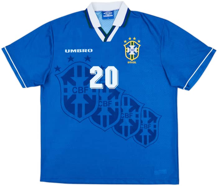 1994-97 Brazil Away Shirt Ronaldo #20 - 9/10 - (XL)