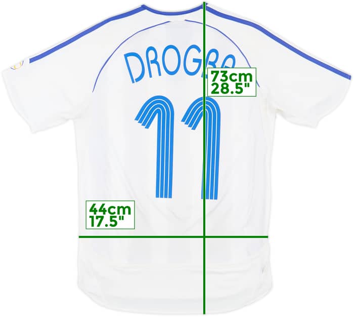 2006-07 Chelsea Away Shirt Drogba #11 - 6/10 - (M)