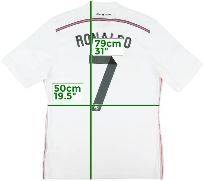 2014-15 Real Madrid Home Shirt Ronaldo #7 - 7/10 - (L)