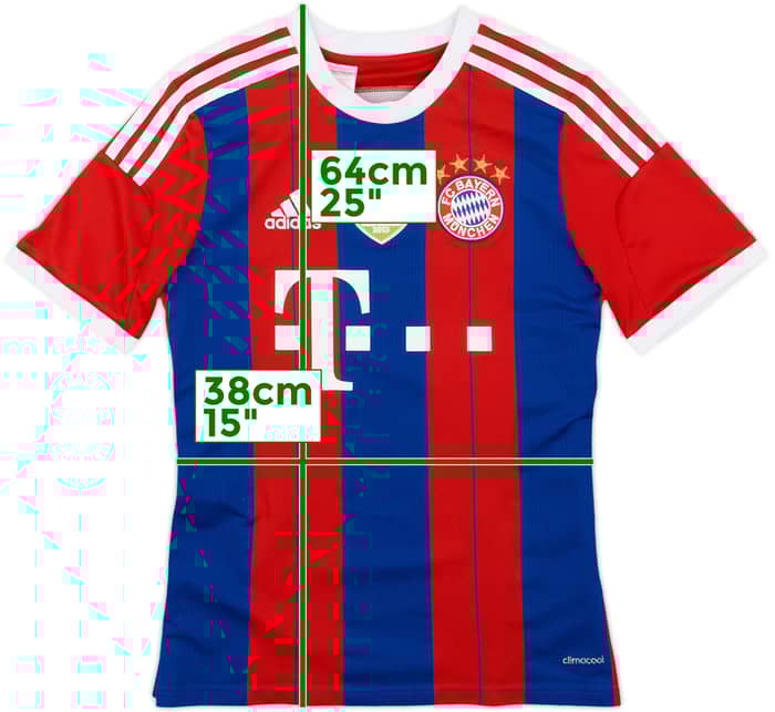 2014-15 Bayern Munich Home Shirt - 6/10 - (L.Boys)