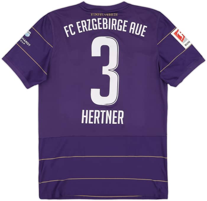 2016-17 Erzgebirge Aue Home Shirt Hertner #3 - 6/10 - (M)