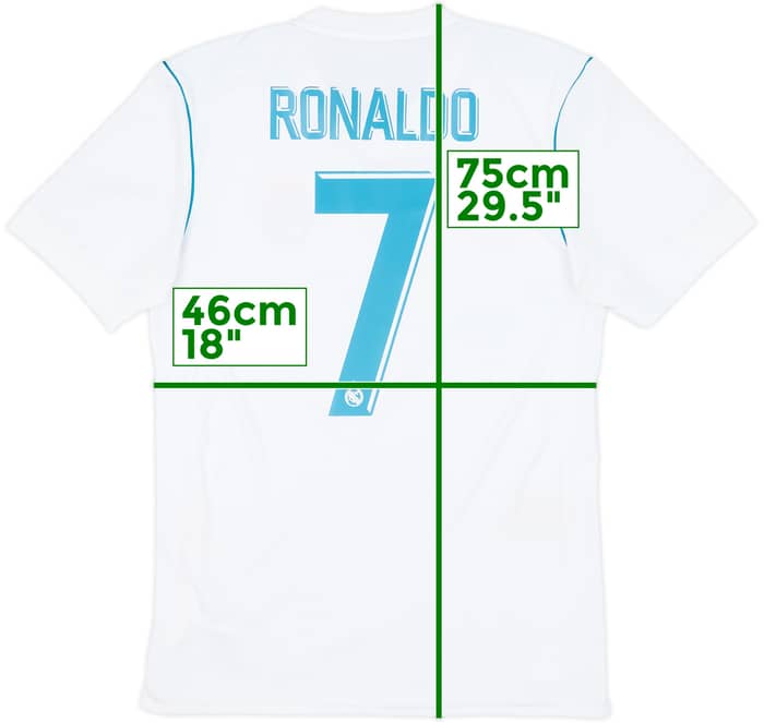 2017-18 Real Madrid Home Shirt Ronaldo #7 - 7/10 - (S)
