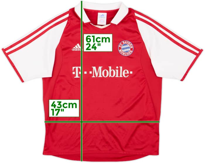 2003-04 Bayern Munich Home Shirt - 8/10 - (L.Boys)