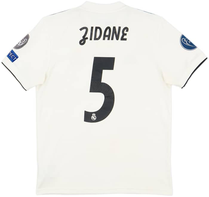 2018-19 Real Madrid Home Shirt Zidane #5 - 6/10 - (M)