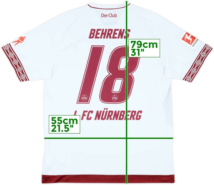 2018-19 FC Nurnberg Away Shirt Behrens #18 - 10/10 - (XL)