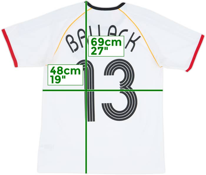 2005-07 Germany Basic Home Shirt Ballack #13 - 6/10 - (XL.Boys)