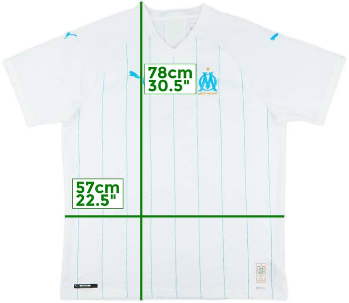 2019-20 Olympique Marseille Home Shirt - 6/10 - (XL)
