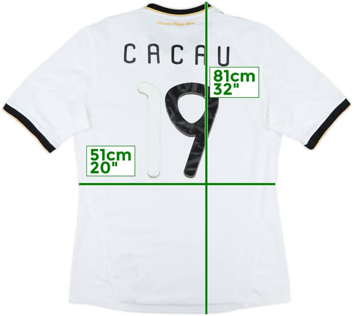 2010-11 Germany Home Shirt Cacau #19 - 4/10 - (L)