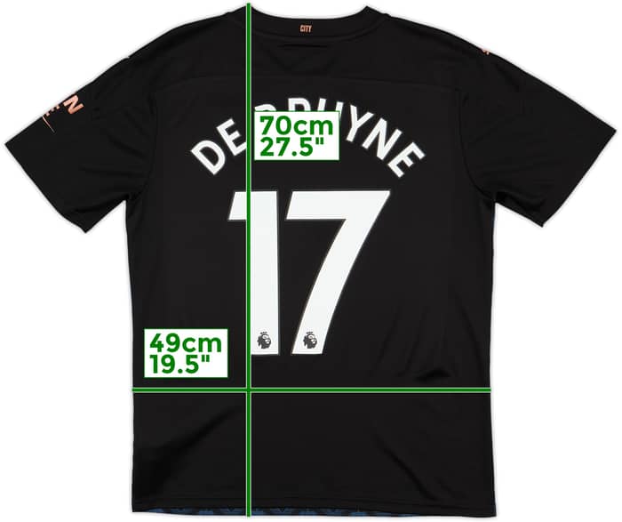 2020-21 Manchester City Away Shirt De Bruyne #17 - 10/10 - (M)