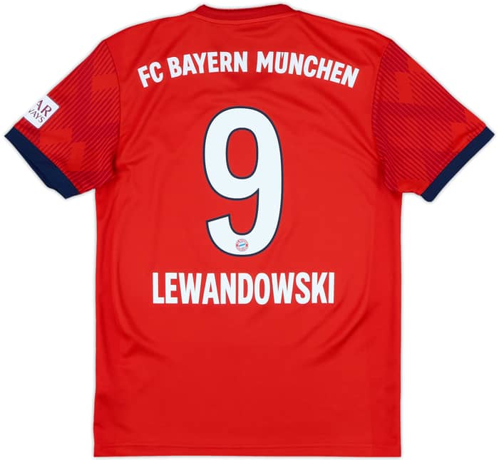 2018-19 Bayern Munich Home Shirt Lewandowski #9 - 10/10 - (S)