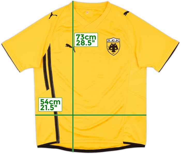 2010-11 AEK Athens Home Shirt - 7/10 - (L)