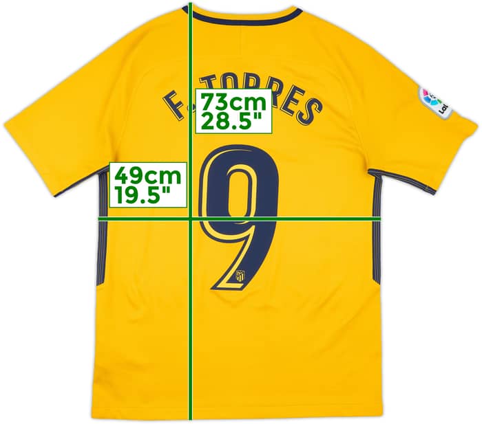 2017-18 Atletico Madrid Away Shirt F.Torres #9 - 9/10 - (M)